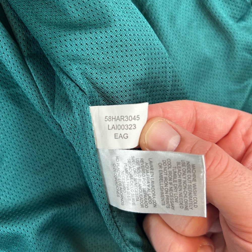 Vintage NFL Philadelphia Eagles Men's XL Track Jacket Green Full Zip Mesh Lined - Picture 15 of 16